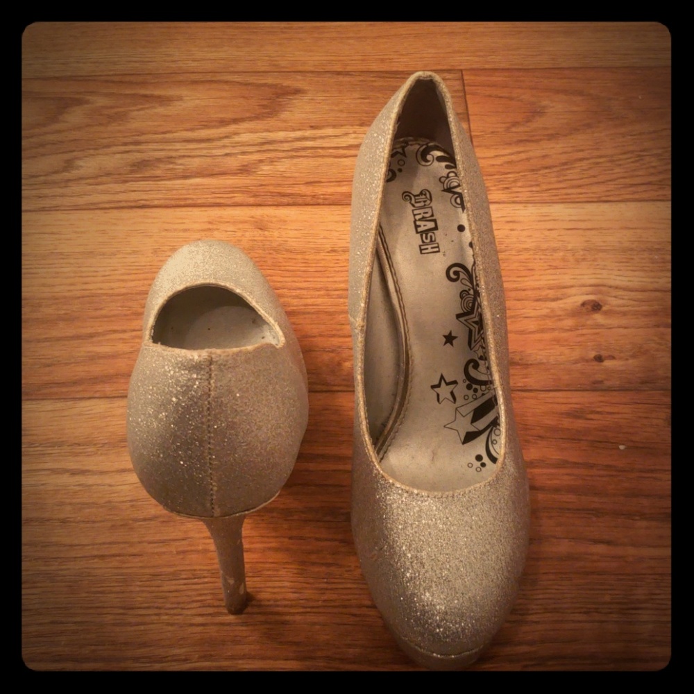 Silver Platform Heels